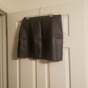 Black Pleather Mini Skirt
